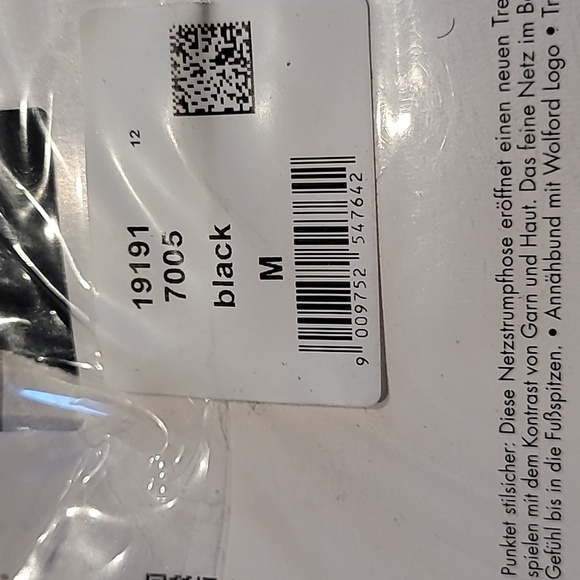 WOLFORD Stocking Gwen Tights Black New - Picture 2 of 2